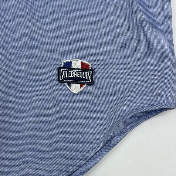 Vilebrequin Men's Blue Long Sleeve Cotton Business Career‎ Work Shirt XXL/C48.25 - Picture 6 of 14